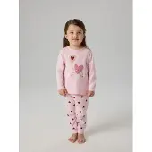 Name it Pyjama 'NMFCUTIE HEART' rose / rose pastel / bourgogne