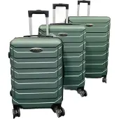 Nicomar Set de valises à 3 pièces, Vert