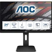 AOC X24P1 - Écran LED - 24" - 1920 x 1200 Full HD (1080p) @ 60 Hz - IPS - 300 cd/m² - 1000:1 - 4 ms - HDMI DVI DisplayPort VGA - haut-parleurs