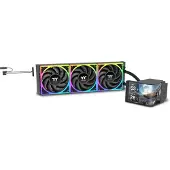 Thermaltake MAGCurve 360 Ultra AIO ARGB Fan (120 mm, 1x), Ventilateur PC, Noir