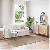 vidaXL Tapis Shaggy Anti-dérapant Marron 160 x 230 cm PP
