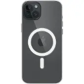 Apple Coque en silicone avec MagSafe pour iPhone 15 Plus Transparent