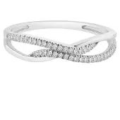Diamant Exquis Bague 'Ring aus 375 Weißgold mit Diamant' argent