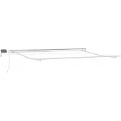 vidaXL Cadre de store avec bandes lumineuses LED Blanc 450 x 300 cm Aluminium