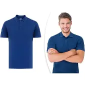 Milanoro - Polo élégant pour homme - bleu roi - XXL