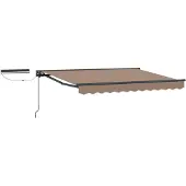 vidaXL Auvent électrique rétractable , taupe, 4 × 3,5 m