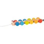 Goki : Jouet d'attraction en bois, chenille Mathilda