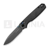 Kizer Cutlery Couteau pliant Pokiman CD AEB-L, Black Micarta, Stonewashed