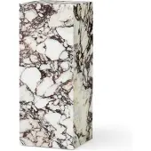 Audo Copenhagen Plinth Pedestal Table Rose Marble Calacatta Viola