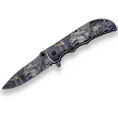 JKR EDC Couteau de poche Spring Assisted No. 617