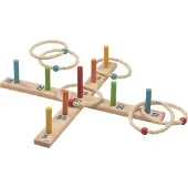 Goki Jeu de lancer d'anneaux avec 6 anneaux