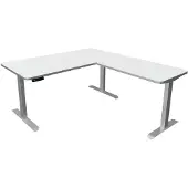 Kerkmann Move 3 Premium höhenverstellbarer Schreibtisch weiss rechteckig