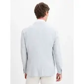 Nils Sundström Veste de costume 'Marcello' bleu clair / blanc