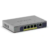 Netgear GS105PP Unmanaged Gigabit Ethernet (10/100/1000) Power over Ethernet (PoE) Desktop-/Wandmontage Grau