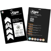 Algis Texture Arrows Fork Guard Stickers Blanc