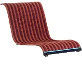 Magis South Woven Tapis For Armchair | Red|Orange