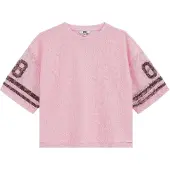 We fashion T-Shirt rose / bordeaux