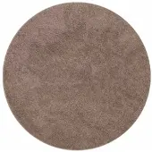 vidaXL Tapis Shaggy Anti-dérapant Marron 120 x 120 cm PP