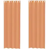 vidaXL Voile Rideaux avec oeillets 2 pcs. Terracota