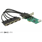 DeLOCK PCIe Série 4x RS 232 Haute Vitesse 921K Alimentation -