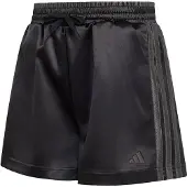 Adidas Pantalon de sport 'JG SATIN' gris foncé / noir
