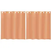 vidaXL Voile Rideaux avec oeillets 2 pcs. Terracota