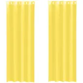 vidaXL Voile Rideaux avec oeillets 2 pcs. Jaune