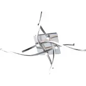 Paul Neuhaus POLINA Plafonnier, acier, 4 modules LED de 6,75 W, 3000 K, luminaire d'intérieur, IP20