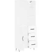 vidaXL Highboard blanc 69,5x34x180 cm Bois composite