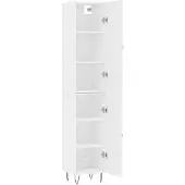 vidaXL Highboard blanc 34,5x34x180 cm Bois composite