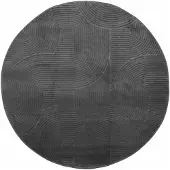 vidaXL Tapis IZA poils courts style scandinave anthracite Ø 200 cm
