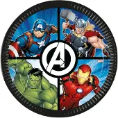 Procos 8 ASSIETTES CARTON AVENGERS EVERGREEN 23CM
