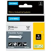Dymo 1734524 (S0773840) - (24 mm x 24 mm) - Noir sur blanc - Ruban