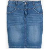 Bonprix Jupe en jean extensible