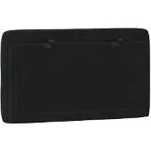 vidaXL Coussin de tête de lit noir 90 cm velours