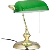 Relaxdays 10022848_0 Tischlampe grün, gold