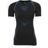 Kempa Attitude Pro Short Sleeve Base Layer Bleu,Noir M-L Femme
