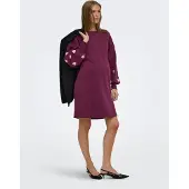 ONLY Maternity Robe 'OLMMacy' rose / lie de vin
