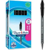 Paper Mate FlexGrip Gel Stylos rétractables à encre gel Moyen Noir 12 pièces