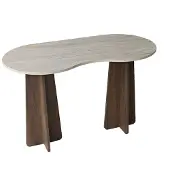 CALICOSY - Bureau avec plateau de forme organique L120 cm COMO