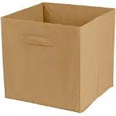DOCHTMANN Boîte pour callax, boîte de rangement textile, brun 31x31x31cm