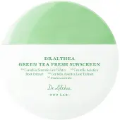 Dr. Althea Green Tea Fresh Sunscreen crème solaire visage avec effets apaisants SPF 50+ 45 ml