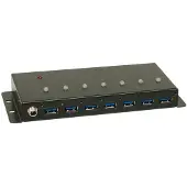 Lindy 43128 USB-HUB 3.0 Industrie Hub 7 Port