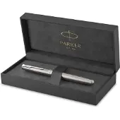 Parker Stylo roller Sonnet en acier inoxydable avec finition palladium