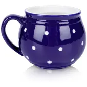 Orion Mug en céramique à pois bleus 200 ml