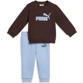 Puma Survêtement 'Ess' bleu ciel / brun foncé