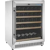 Polar Refroidisseur à vin en acier inoxydable série G, 51 bouteilles