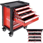 YATO Servante d'atelier 958x766x465mm incl. outillage 177 pièces