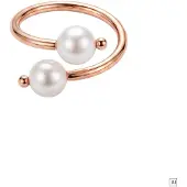 Purelei Bague 'Pearl Muse' or rose / blanc perle