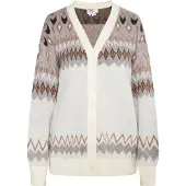 Usha Cardigan beige / marron / noir